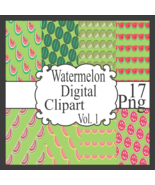 Watermelon Digital Clipart Vol. 1 - $37.30 MXN