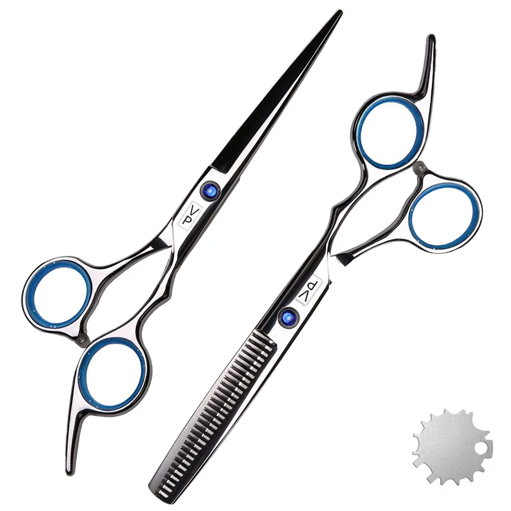 Sporting Professional Hairdressing Haircut Scissors 6 Inch 440C Barber Shop Hair - £28.44 GBP
