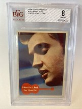 1956 Topps Bubbles #19 Elvis Presley I Love You Beckett BVG 8 NM-MT BGS - £46.67 GBP