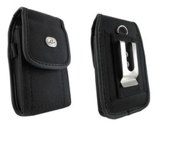 Canvas Case Pouch Holster With Belt Clip/Loop For Tmobile/Metro Schok Flip Phone - £15.17 GBP