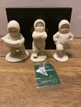 Snowbabies Dancing To A Tune Set of 3 6808-0 Dept 56 Snow Baby w/ Original Box - £11.40 GBP