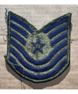 Vintage United States Air Force Navy &amp; Green Sergeant Rank Military Patch - $5.00