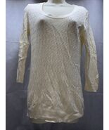 GAP Women Boat Neck Long Sleeves Pullover Sweater Size Medium Cream KG - €8,58 EUR