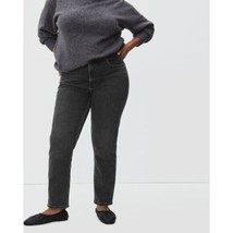 Everlane The Curvy Cheeky Straight Jean Stretch Washed Black Size 34 - £45.50 GBP