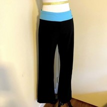 Nike Yoga Pants Womens S Wide Leg Dri-Fit Black Stretch Gym Workout - £14.04 GBP