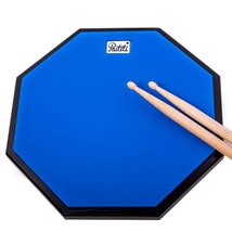 PAITITI 10 Inch Silent Portable Practice Drum Pad Octagonal Shape with C... - £23.97 GBP