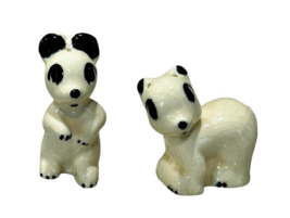 Rio Hondo CA Polar Bears Salt and Pepper Shakers Panda Bears 3 Inch Vintage - $9.64