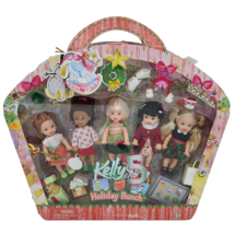 2005 Kelly Club 5 Holiday Bunch 5 Dolls Mattel New In Box Barbie Nrfb Gift Set - £56.95 GBP