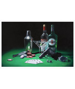 James Bond Casino Royale Still Life Painting Giclee Poster Print Art 17x... - £78.35 GBP