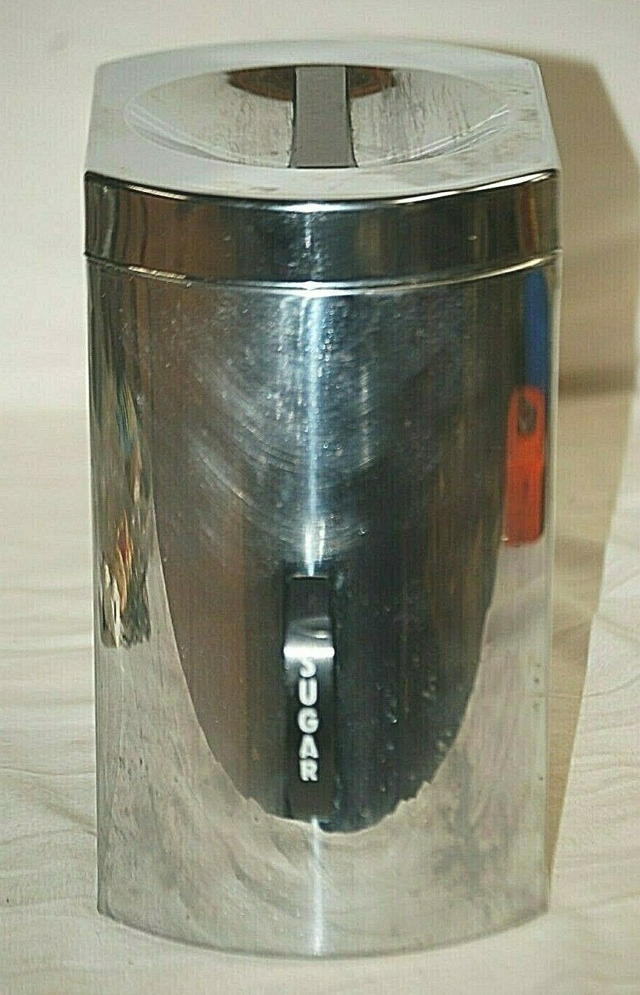 Kromex Metal Sugar Canister Kitchen Ware Container Vintage MCM USA - $39.59