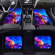 BRAND NEW 4PCS UNIVERSAL GALAXY STAR Racing Fabric Car Floor Mats Interi... - £56.01 GBP