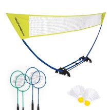 Easy Setup Badminton Set - Backyard Outdoor Game For Family Fun - Includ... - £67.16 GBP
