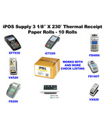 VERIFONE VX520 2-1/4&quot; x 50&#39; THERMAL PAPER 50 ROLLS  FREE &amp; FAST SHIPPING... - $9.89