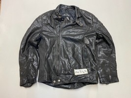 Krawehl Vintage Leather Motorcycle Jacket Black Armpit/armpit 21&quot; (mc749) - £59.96 GBP