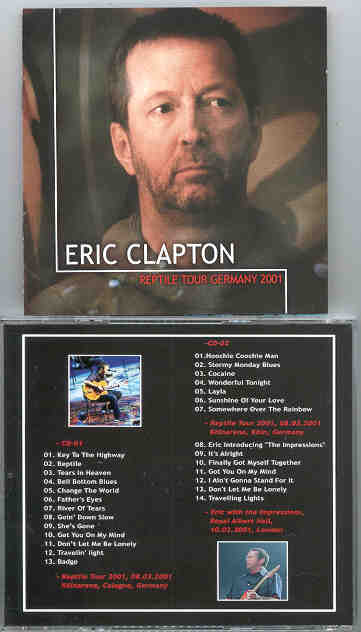 Eric Clapton - Reptile Tour Germany 2001 ( 2 CD set ) - CDs