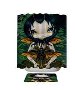 Fantasy Art Lovey Fairy Beetle Wings Shower Curtain - $23.90+