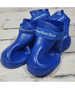 Blue Waterproof Rubber Anti Slip Dog Boots Shoes By Ha Guai Guai Sz XXLa... - $9.89