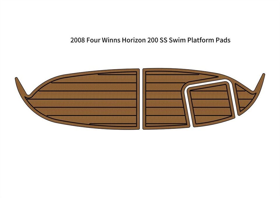 2008 Four Winns Horizon 200SS Swim Platform Boat EVA Foam Teak Deck Floo... - $228.69