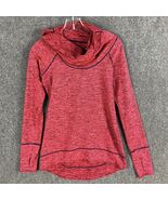 Reebok Active Jacket Pullover Women&#39;s Small Cowl Neck Red Adults S - $22.33 CAD