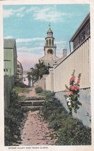 Stone Alley South Tower &amp; Town Clock Nantucket Massachusetts MA Postcard D20 - £2.34 GBP
