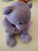 000 Wishpets Selena 2002 Purple Bear 7&quot; Plush Stuffed Animal Toy - $10.50