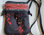 Women's Fabric Crossbody Purse Oriental Print Zipper Closure Fabric Stra... - $16.99
