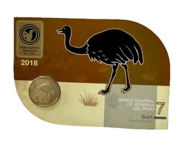 Peru Blister 1 Sol 2019 &quot;Suri Rhea Pennata&quot; UNC - $24.99