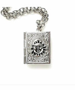 Sun face silver book locket - €12,03 EUR