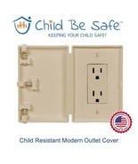 Child Be Safe Child and Pet Proof IVORY Wide Wall Outlet Safety Cover, S... - $236.25 MXN