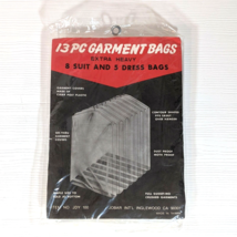 Jobar Pack Of 13 Extra Heavy Garment Bags - 8 Suit &amp; 5 Dress New &amp; Sealed - £7.75 GBP