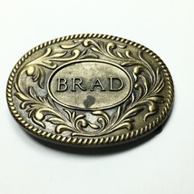 Name BRAD Spell Out Belt Buckle The Kinney Co. 1977 Vintage - £19.23 GBP