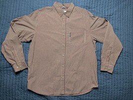 Columbia Long Sleeve Full Button Shirt Men’s Large Plaid Red - $9.60