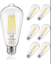 Vintage LED Edison Bulb, Dimmable 5.5W 500LM, E26 Filament Bulb, UL List... - £16.73 GBP