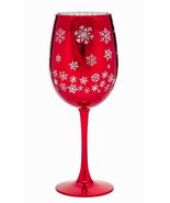 Snowflake Wine Glass 15.5 OZ Holiday Time - €22,92 EUR