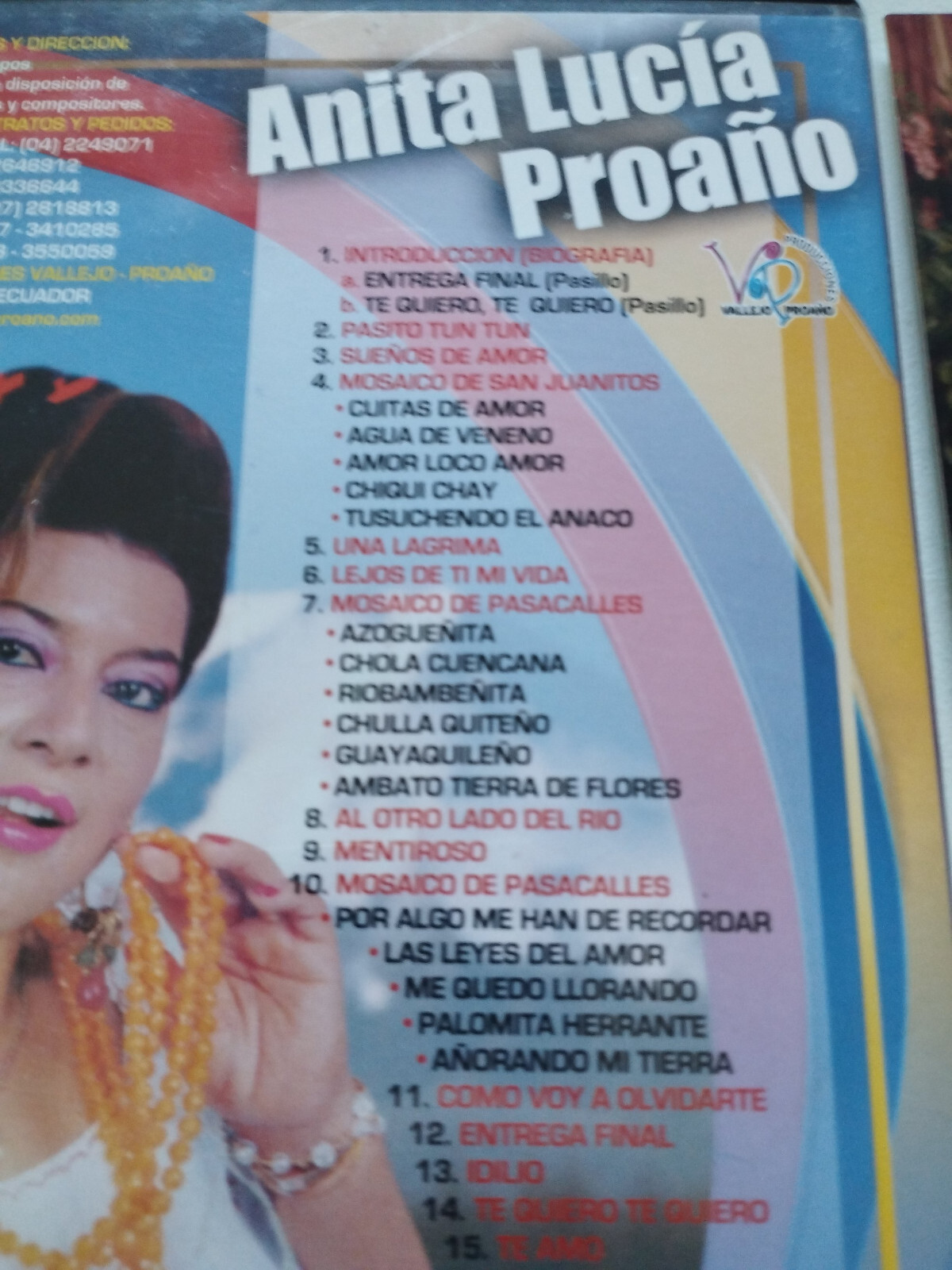 Anita Lucia Proaño Con Affetto Da Ecuador - DVD + Foto Dedicata Spagnolo Reg 1 Item image 4