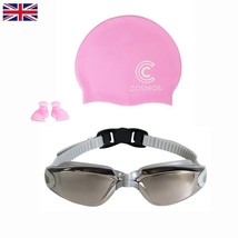 Swimming goggles adults, junior anti fog, swim cap ,Earplugs, UV proff 3 in 1. - £21.23 GBP