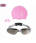 Bundle swimming goggles adults, junior anti fog, swim cap... - $27.00