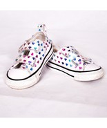 Converse Hearts Girl&#39;s Sneakers Tennis Shoes Size 4 - $288.35 MXN