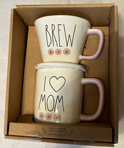 Rae Dunn Coffee Drip &amp; Mug Set Brew &amp; I Love Mom Artisan Collection Moth... - $30.00