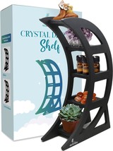 Crescent Moon Shelf For Crystals, Crystal Shelf Display For Stones, Moon Crystal - £35.17 GBP