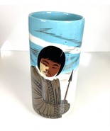 MCM Matthew Adams Alaska Inuit Eskimo Vase No. 127A Vintage Signed 11.75”H - $60.78