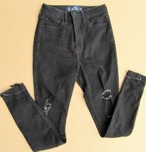 Jeans Hollister Black 3R W26 L30 Curvy Ultra High-Rise Super Skinny Classic Stre - £9.34 GBP