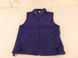Adult Women&#39;s Columbia Sportswear Purple Full Zipper Fleece Vest Nice Warm 30755 - £11.60 GBP