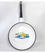 French Enamel Frying Pan City Scene Notre Dame Mid Century Modern Wall Art - $471.22 MXN