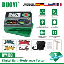 DY4100 Digital Multimeter Megohmmeter Earth Resistance Tester Ground 0-2000 - £106.55 GBP