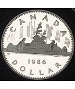Canada Canoe Dollar, 1986 Cameo Proof~176,224 Minted~Free Shipping - £10.51 GBP