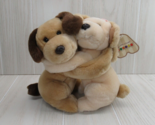 Aurora A&amp;A plush Hugging Hounds dogs  plush cream beige tan brown boy gi... - $13.50