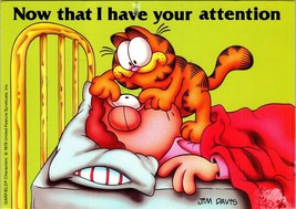 Now that i have your attention Postcard Garfield the Cat  appointment card used - £3.57 GBP