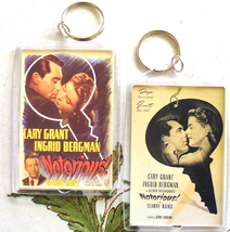 NOTORIOUS ! KEY CHAIN ALFRED HITCHCOCK CLASSIC DEVLIN ALICIA INGRID BERG... - £6.40 GBP
