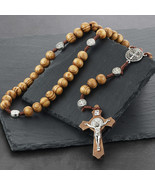 Saint Benedict Cross Exorcism Rosary Necklace